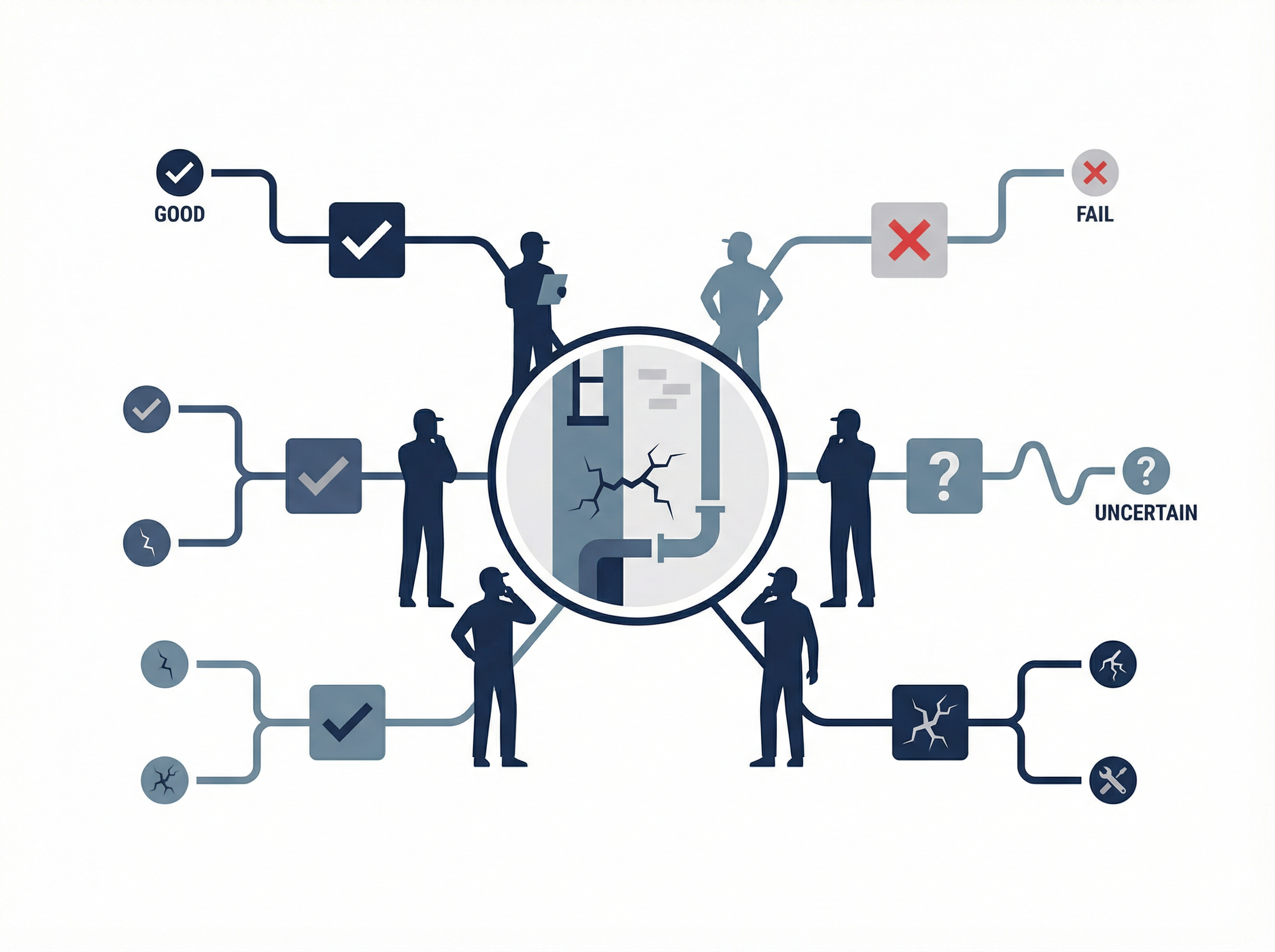 判定品質にばらつきが出るイメージ