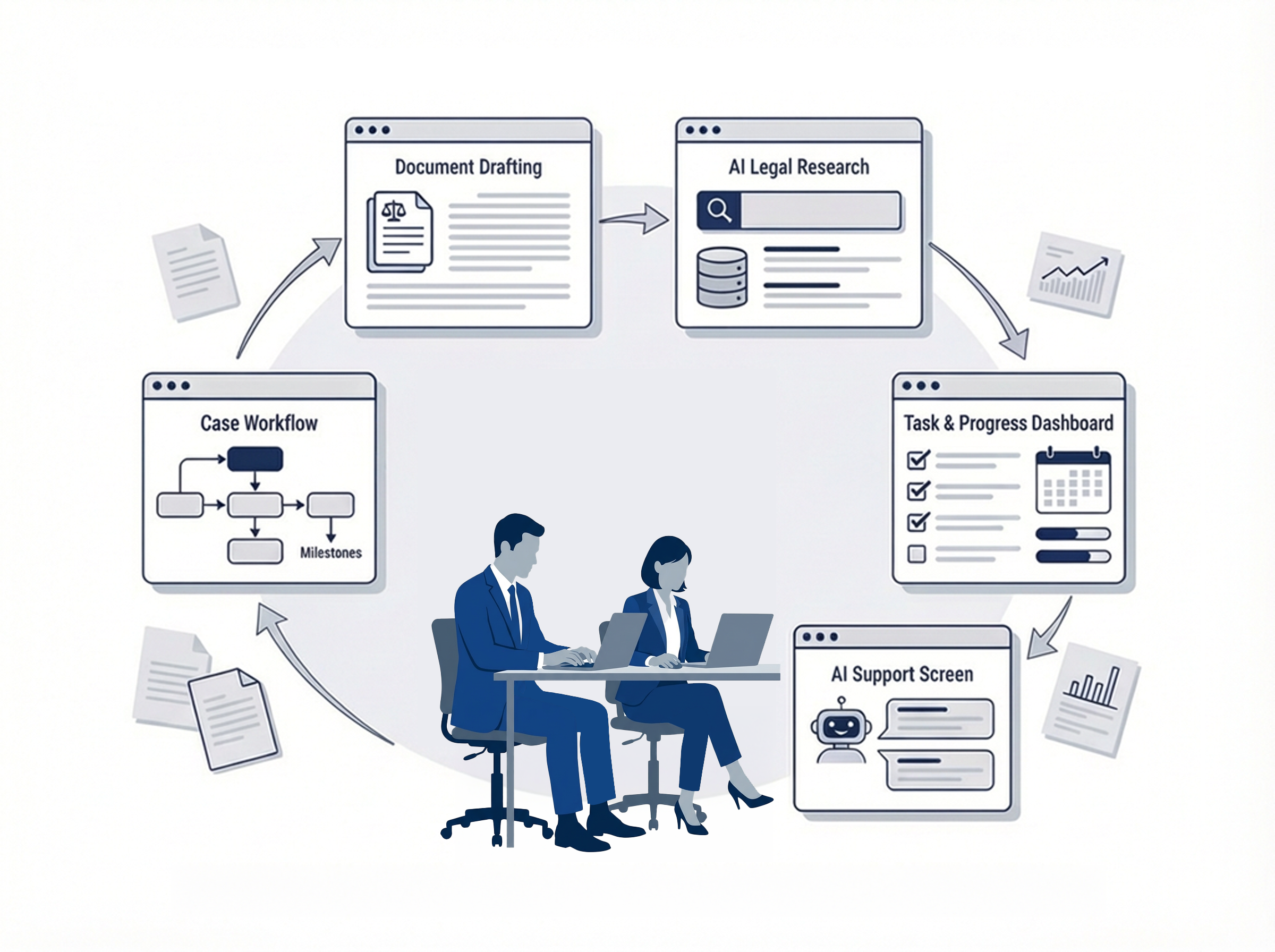 案件処理フェーズのイメージ